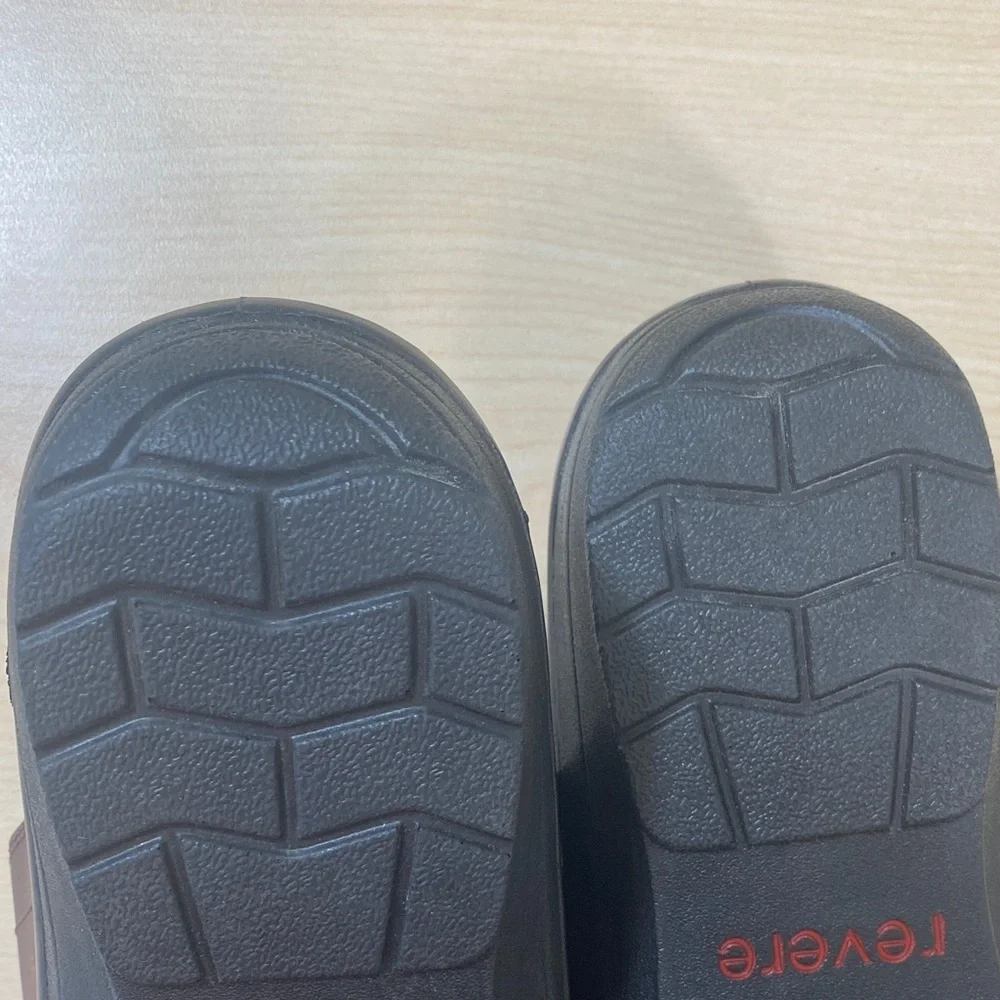 Men's Brown Leather Slide Sandals with Adjustable Straps - Picture 9 of 11